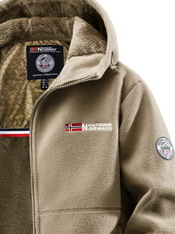 Veste d’Hiver Chaude pour Homme avec Doublure Polaire – Coupe-Vent et Déperlante