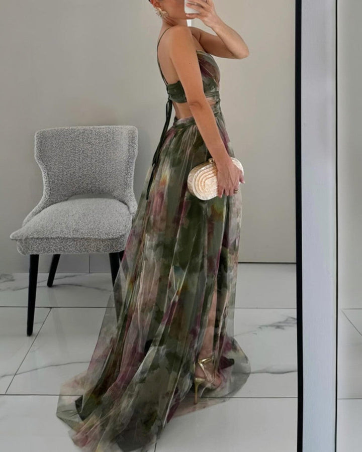 DELACROIX | Robe Maxi Élégance Florale