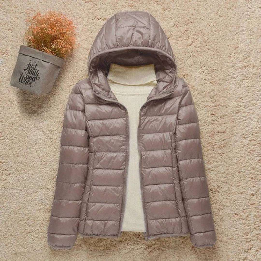 Veste Matelassée Légère Femme Avec Capuche Fonctionnelle Pour Usage Quotidien
