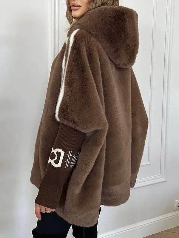 Manteau long en fausse fourrure femme – Oversize, chaud et élégant