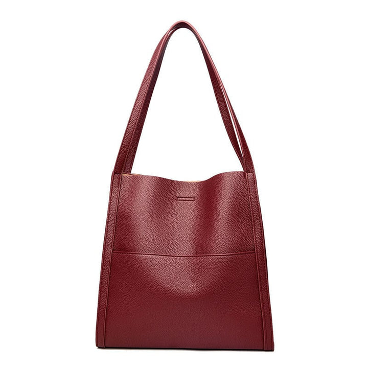 Sac à épaule femme spacieux en cuir souple – Élégant, minimaliste et confortable