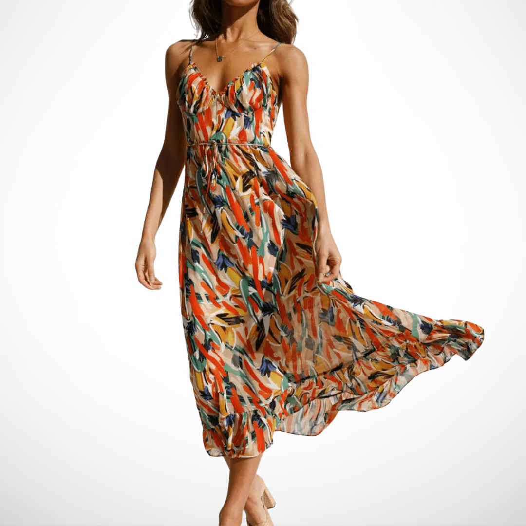 DELACROIX | Robe Midi Éclat Coloré