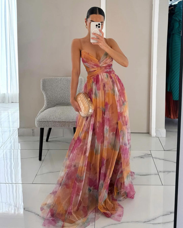 DELACROIX | Robe Maxi Élégance Florale