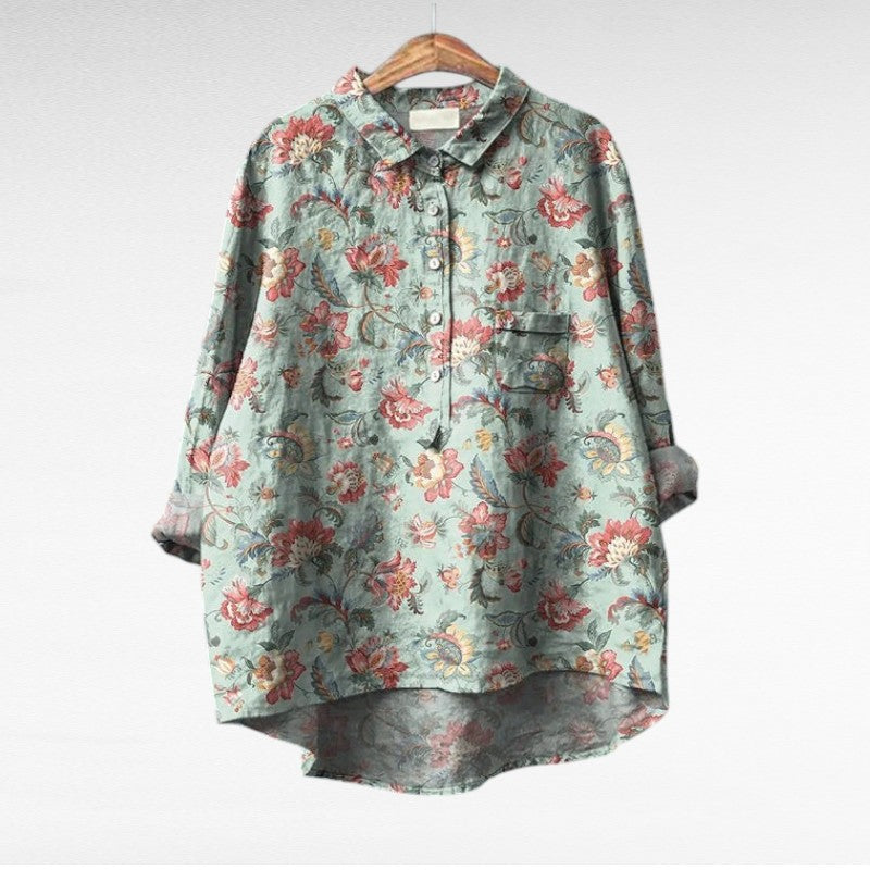 DELACROIX | Blouses Élégantes à Fleurs Lucie (1+1 OFFERT)