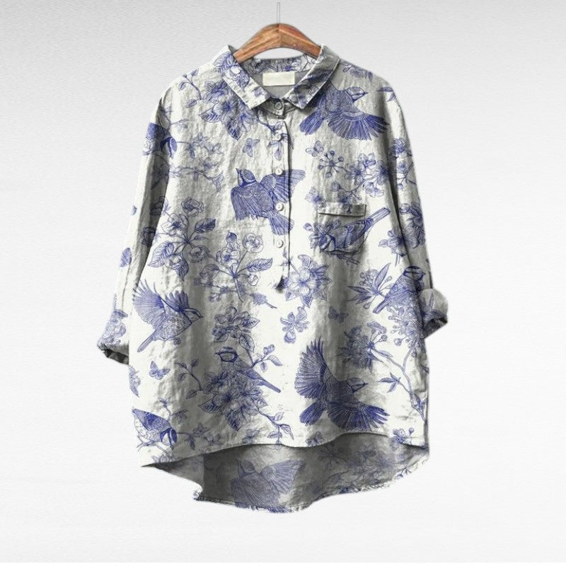 DELACROIX | Blouses Élégantes à Fleurs Lucie (1+1 OFFERT)