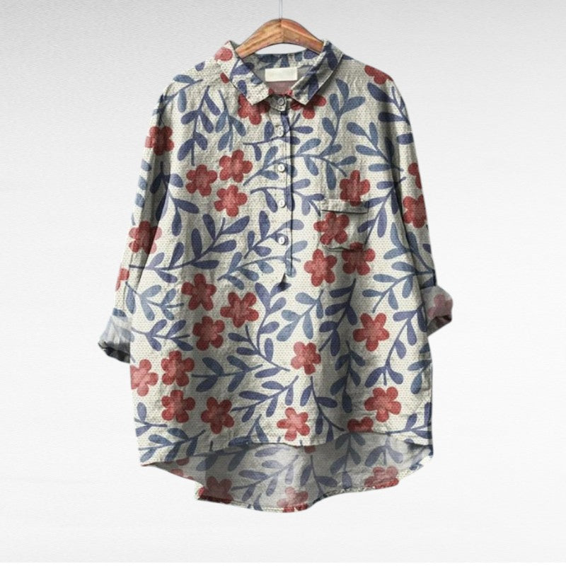 DELACROIX | Blouses Élégantes à Fleurs Lucie (1+1 OFFERT)
