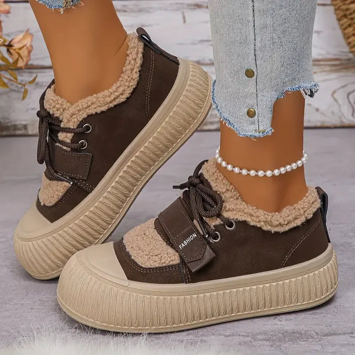 Baskets d’Hiver Femme Chaudes – Confort, Style et Adhérence