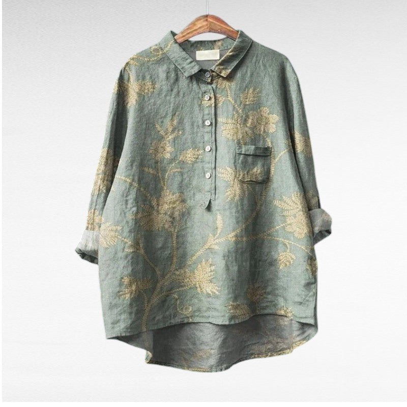 DELACROIX | Blouses Élégantes à Fleurs Lucie (1+1 OFFERT)