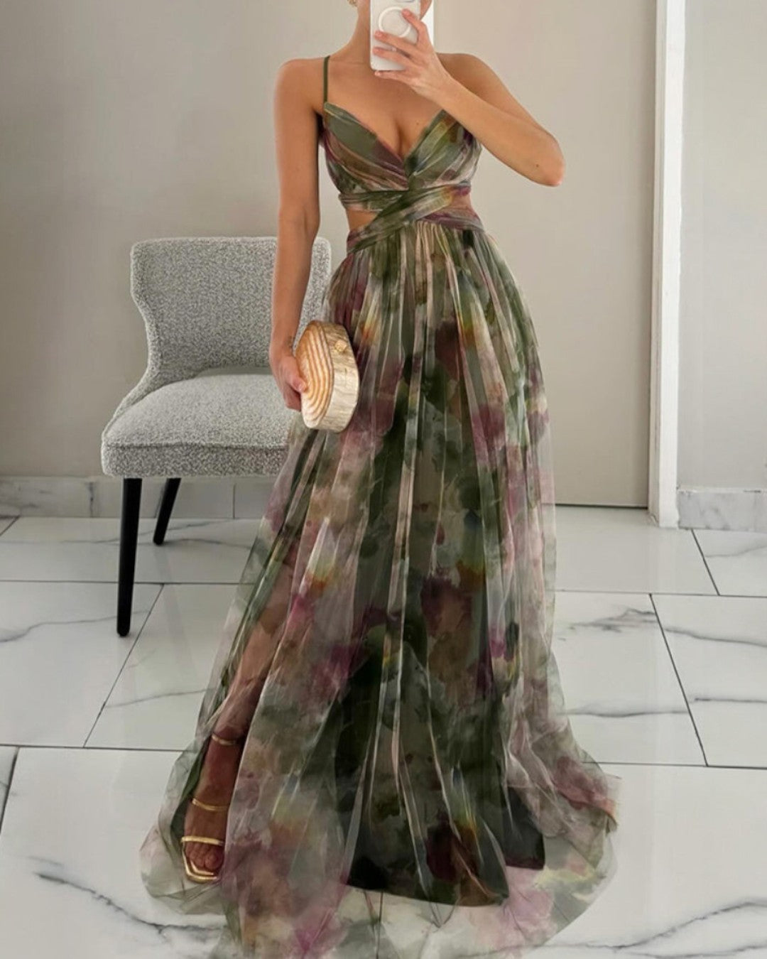 DELACROIX | Robe Maxi Élégance Florale