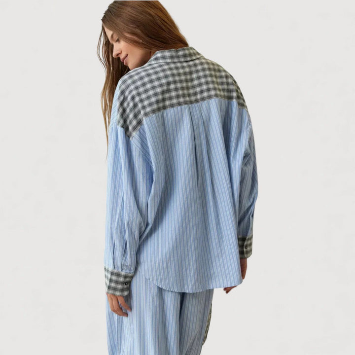 Pyjama deux pièces décontracté – Confort léger et respirant