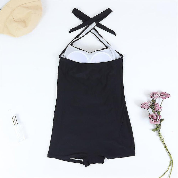 Maillot de Bain Halter Sculptant – Élégance Silhouette Affinée