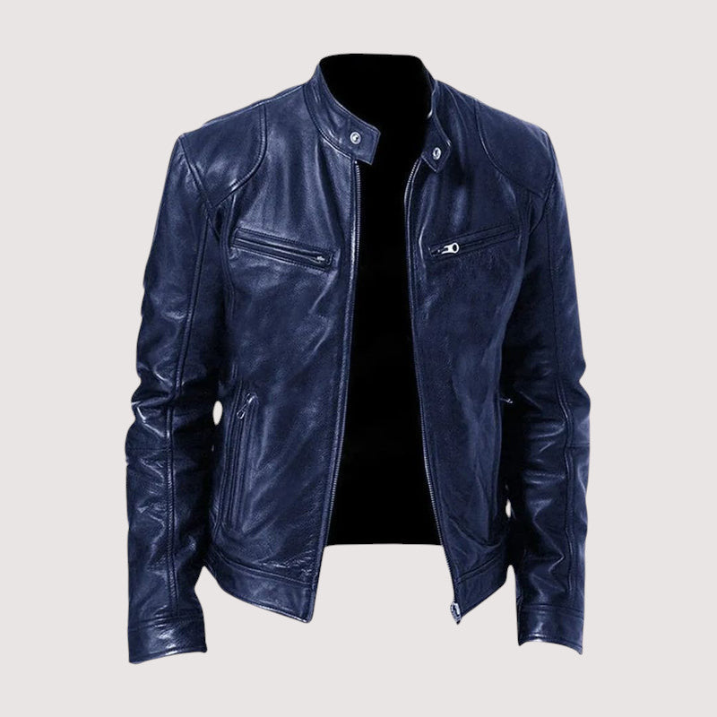 Veste en Cuir Élégante pour Homme – Cuir Véritable, Style Intemporel, Confort Toutes Saisons