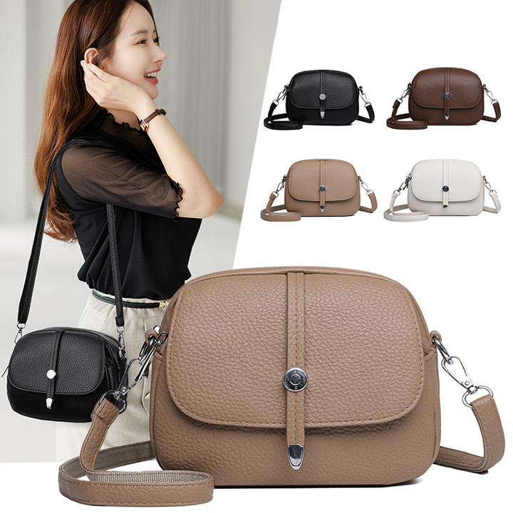 Sac bandoulière compact en similicuir souple – Élégant, léger et polyvalent