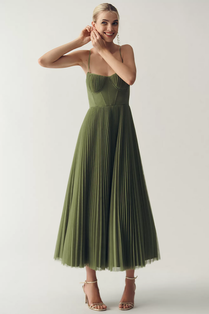 Tamara -  Robe midi corset élégante
