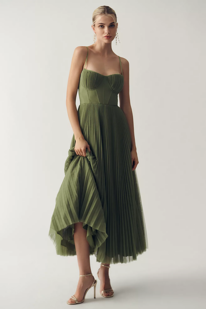 Tamara -  Robe midi corset élégante