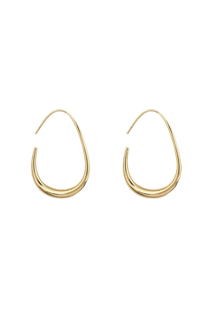Boucles d’Oreilles Ovales au Design Élégant et Intemporel