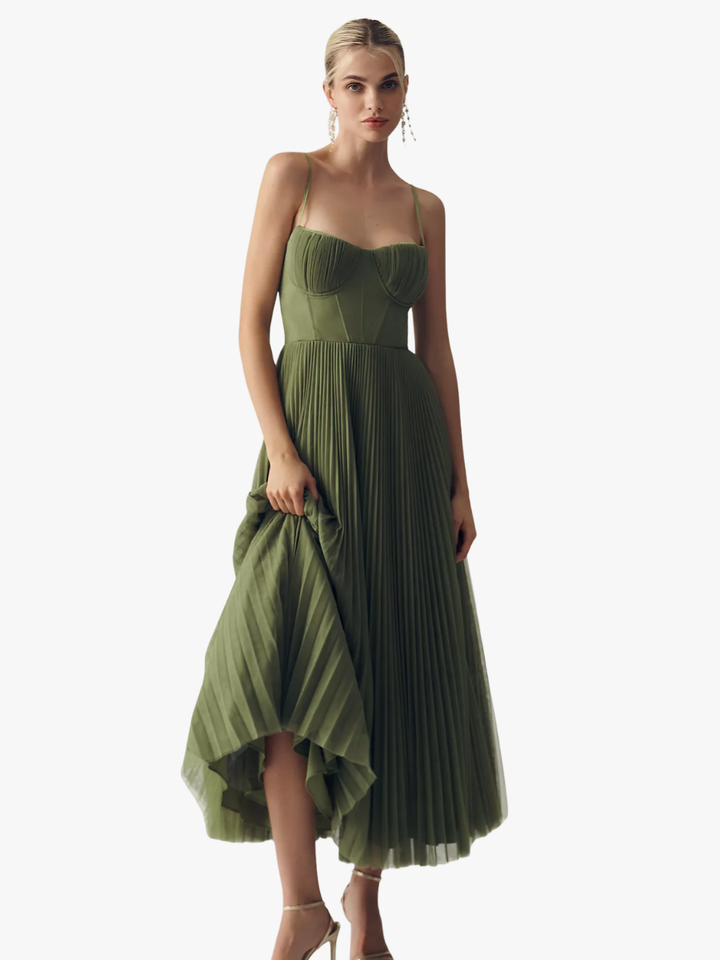 Tamara -  Robe midi corset élégante