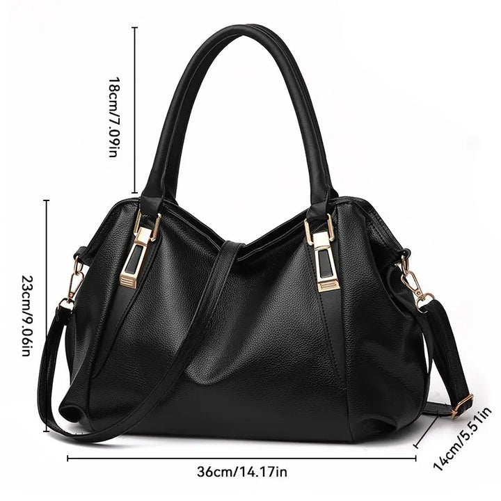 Sac À Main Femme Élégant Grande Capacité Avec Détails Dorés