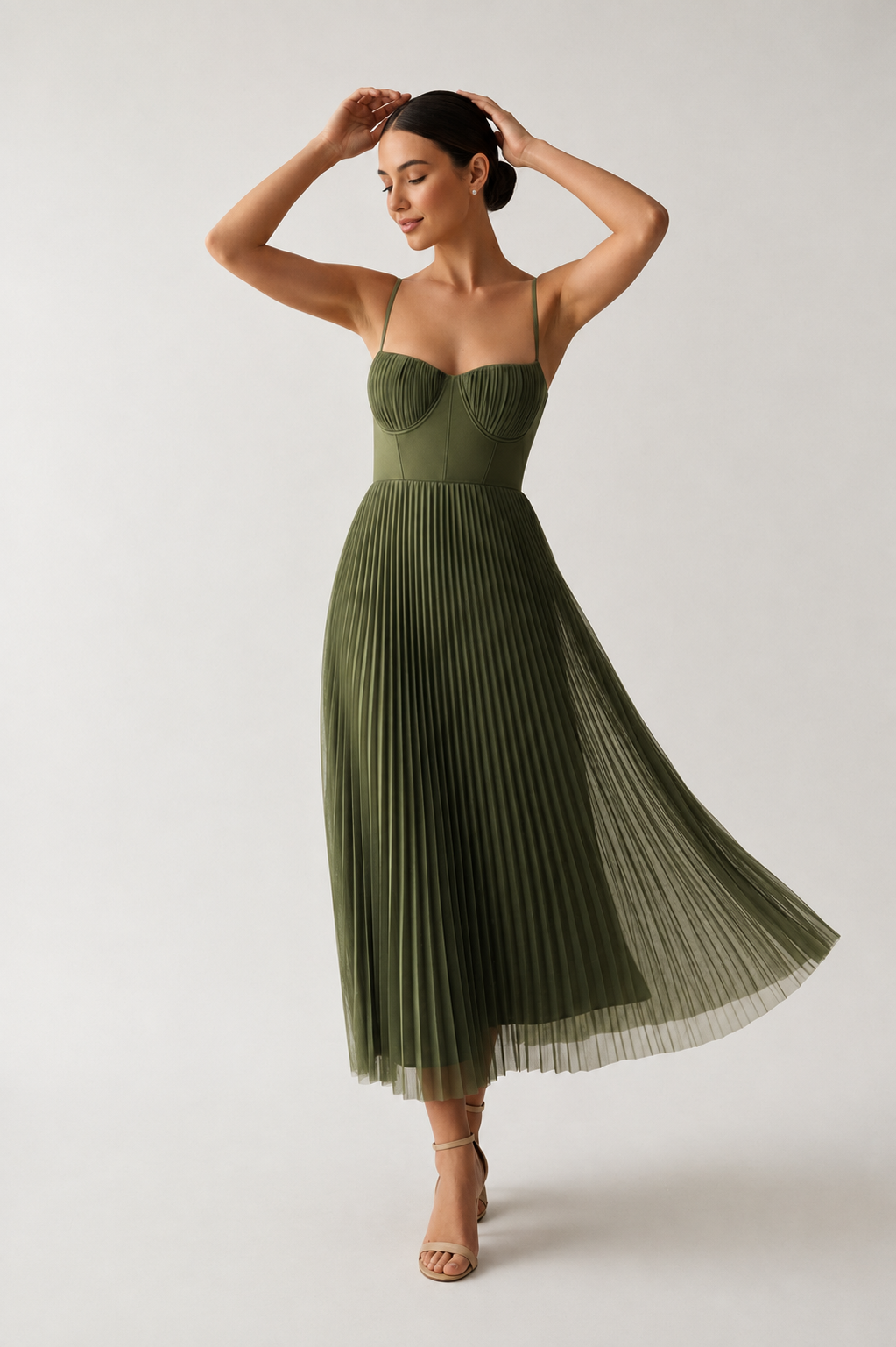 Tamara -  Robe midi corset élégante