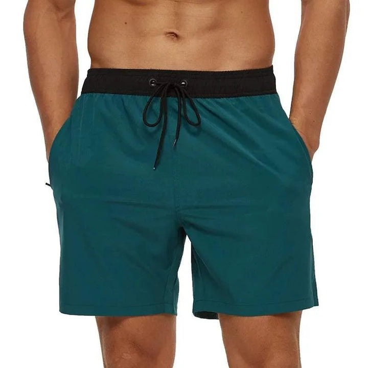 Short de bain homme sportif à séchage rapide et taille ajustable