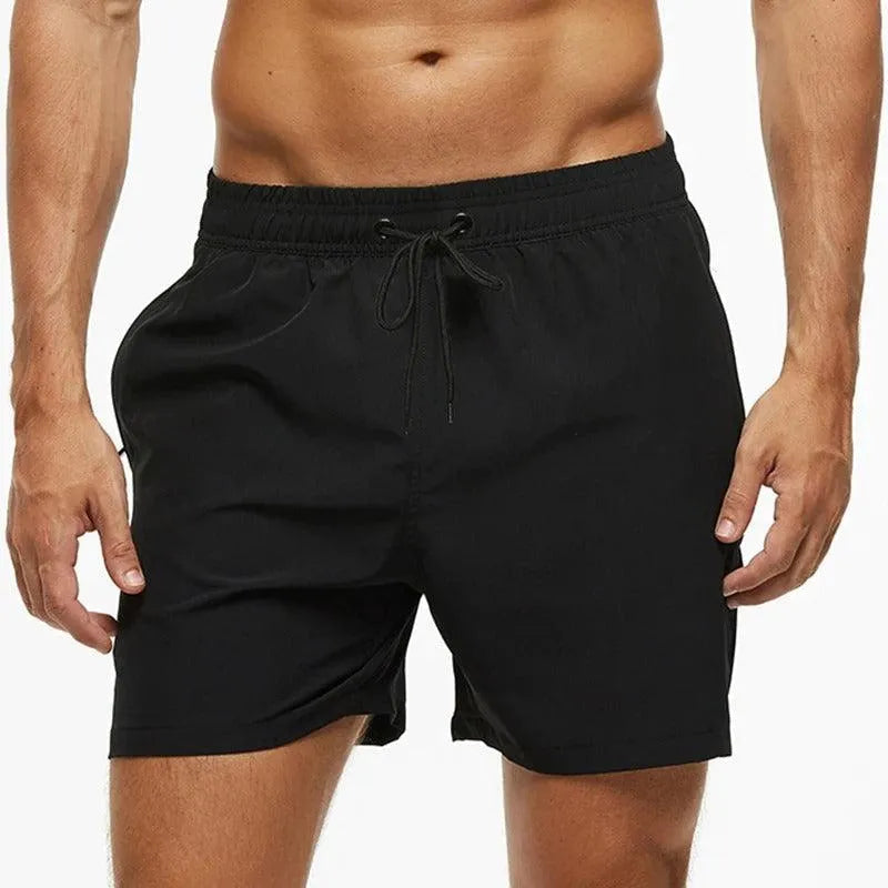 Short de bain homme sportif à séchage rapide et taille ajustable