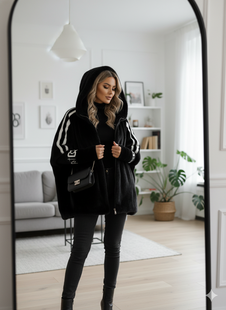 Manteau long en fausse fourrure femme – Oversize, chaud et élégant