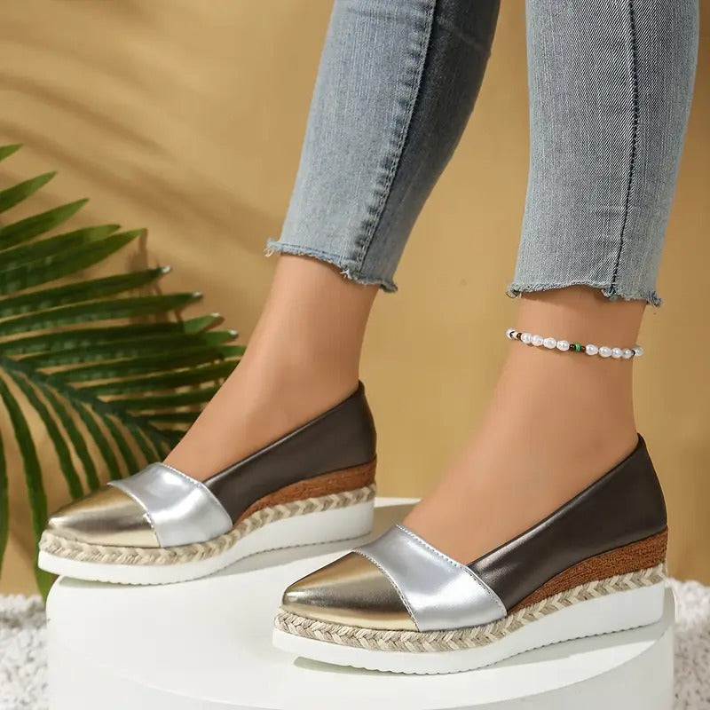 Chaussures Femme à Plateforme Légère et Design Structuré pour Usage Quotidien