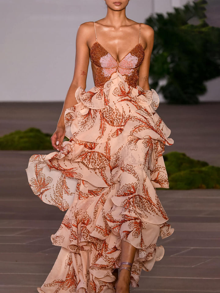 DELACROIX | Robe Maxi Papillon Signature