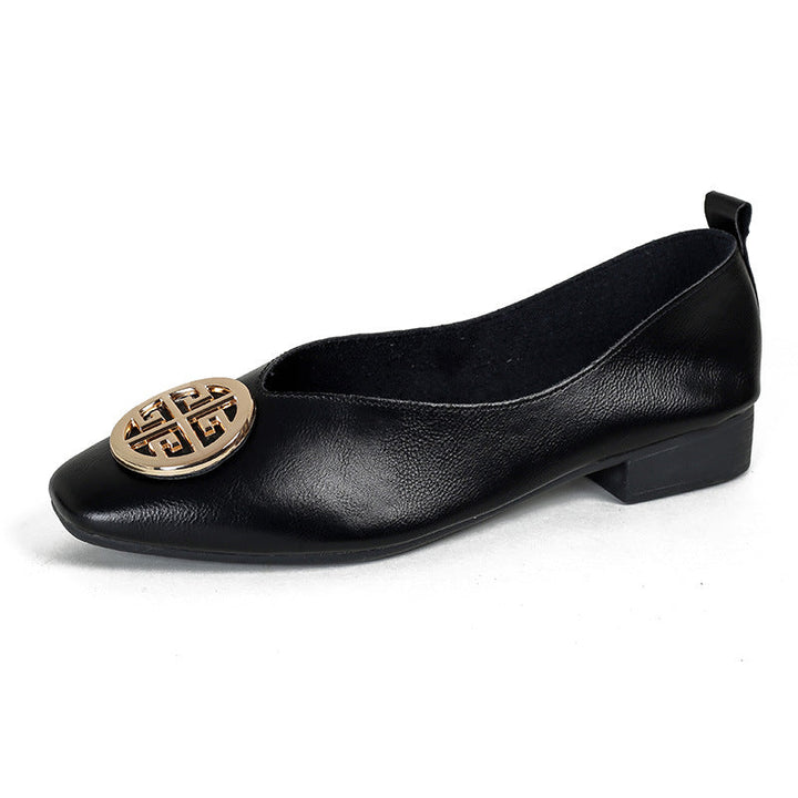 DELACROIX | Ballerines Cuir Bout Carré Brigitte