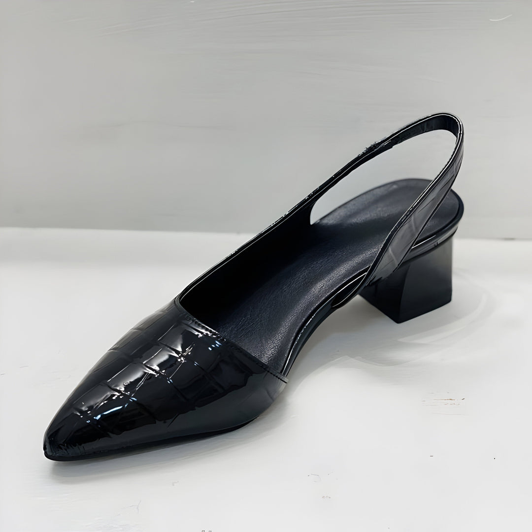 Chaussures Femme À Talon Bas Bout Pointu Coupe Fermée Usage Quotidien