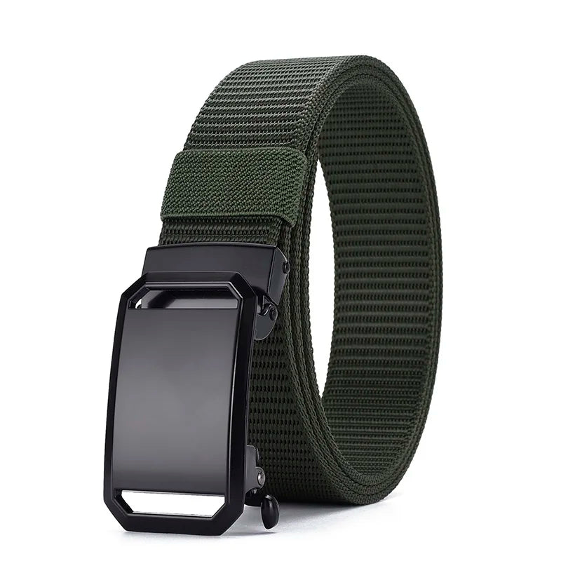 Ceinture homme en toile avec boucle automatique