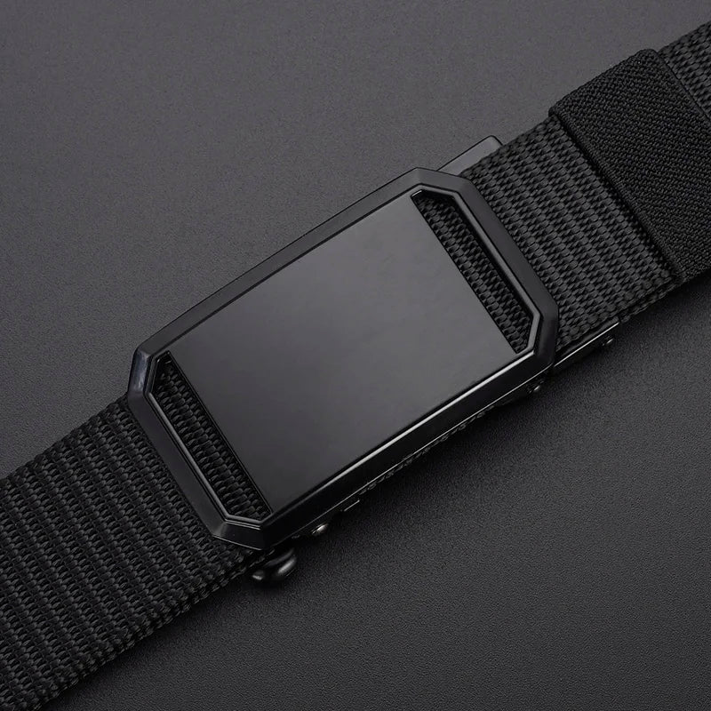 Ceinture homme en toile avec boucle automatique