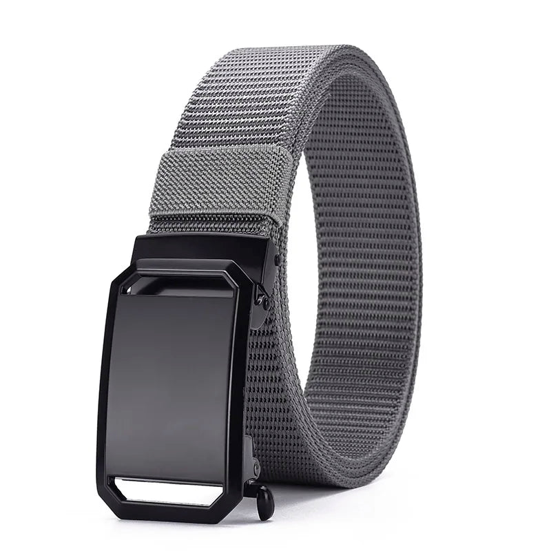 Ceinture homme en toile avec boucle automatique