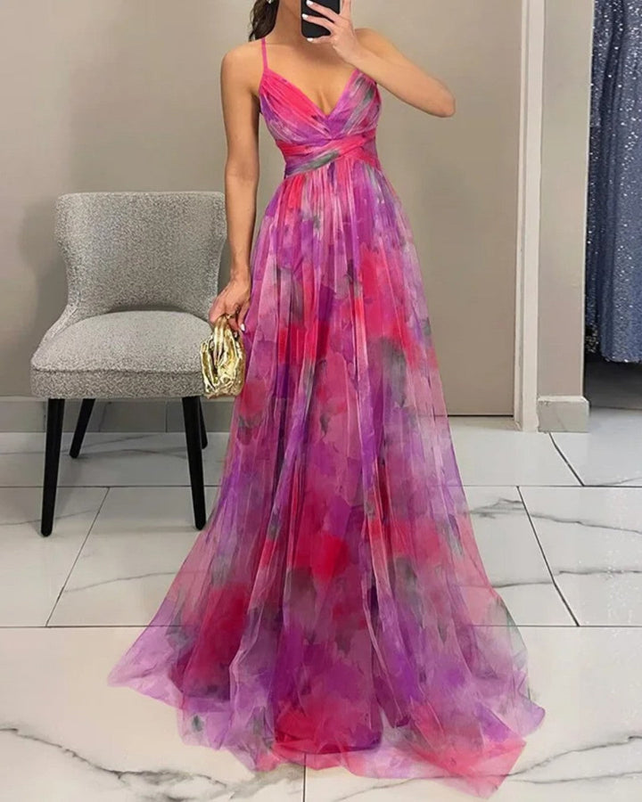 DELACROIX | Robe Maxi Élégance Florale
