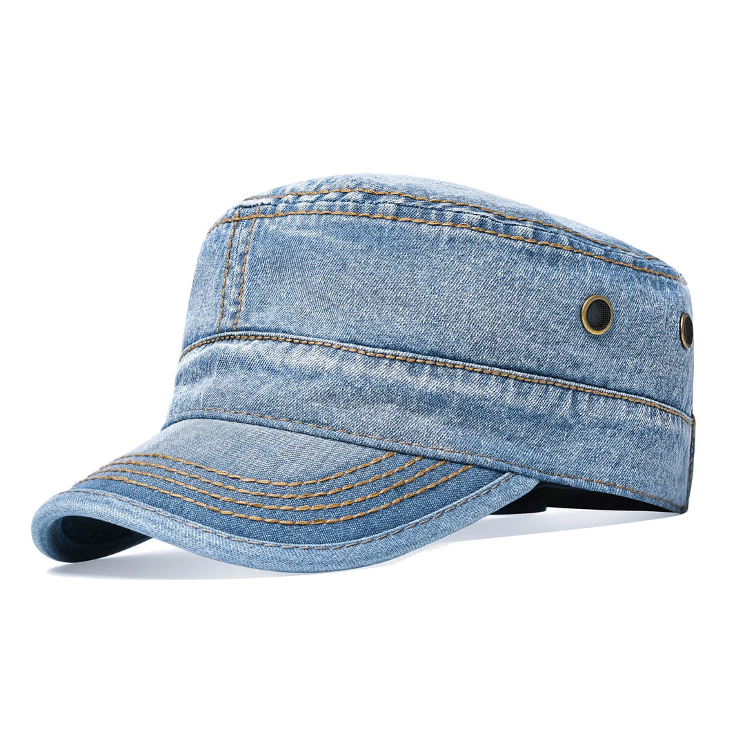 Casquette militaire pour homme en coton résistant – style vintage ajustable et intemporel