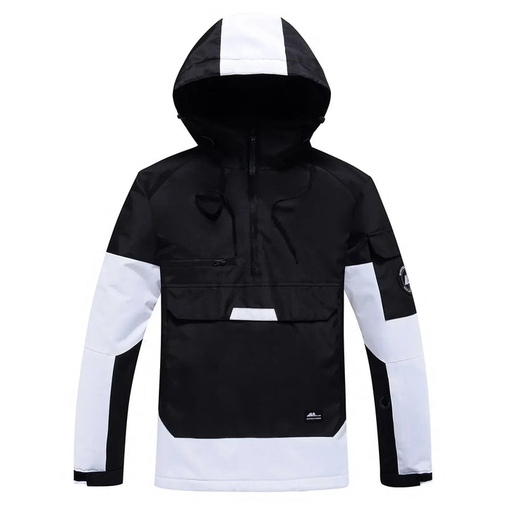 Veste de ski unisexe moderne avec capuche – Imperméable, coupe-vent et respirante