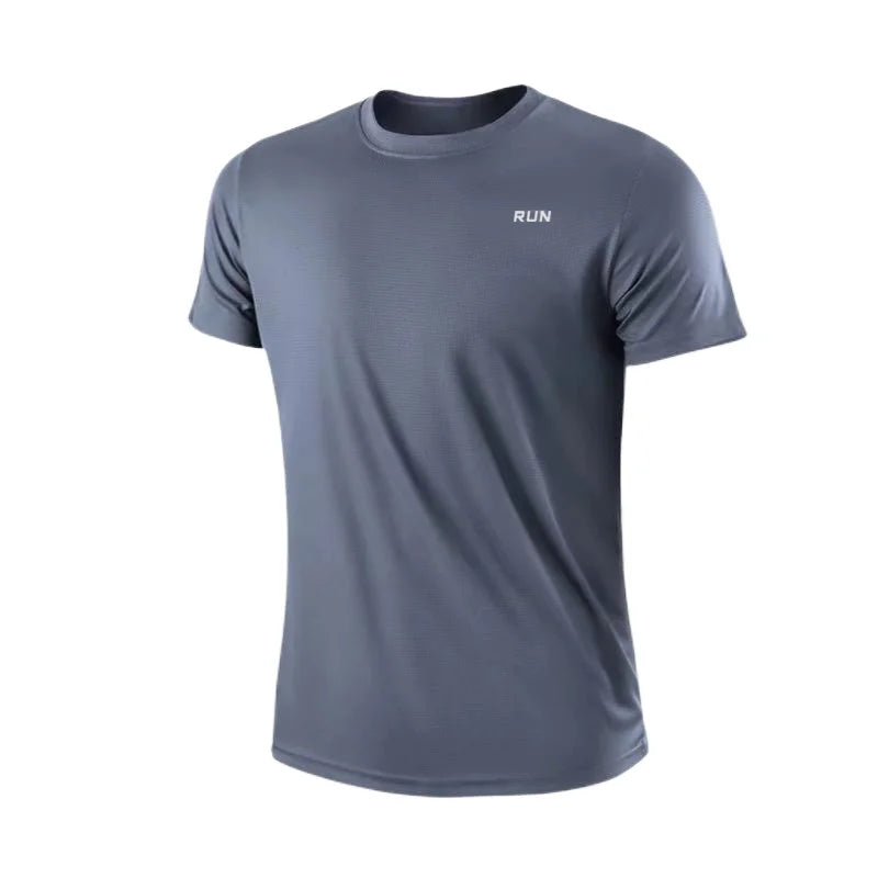 T-shirt à manches courtes pour homme, séchage rapide, évacuation de l&