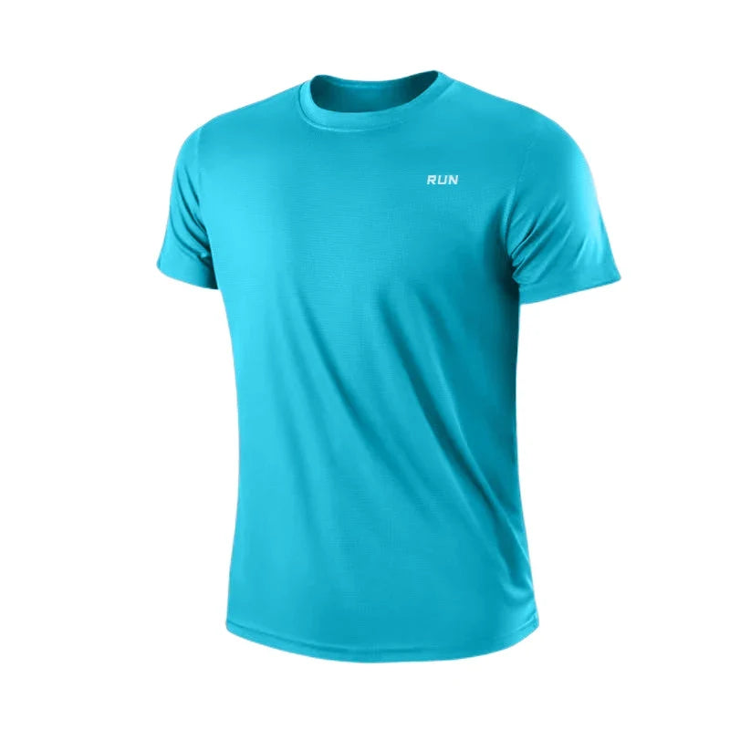 T-shirt à manches courtes pour homme, séchage rapide, évacuation de l&
