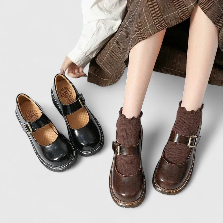 Secretique | Babies Plateforme Cuir Aveline