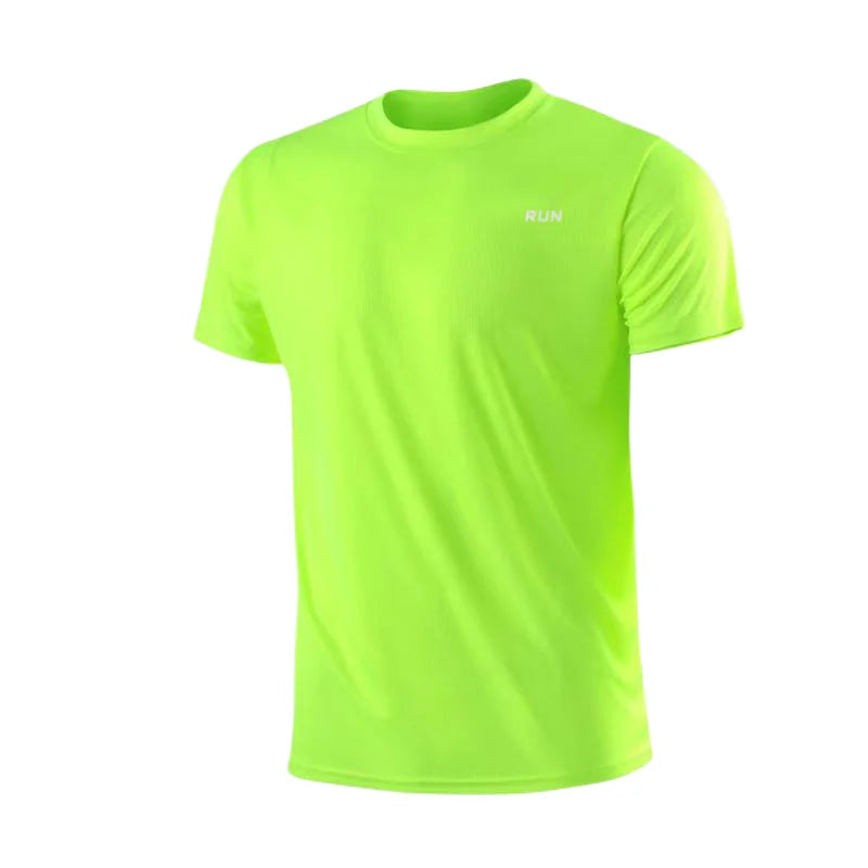 T-shirt à manches courtes pour homme, séchage rapide, évacuation de l&