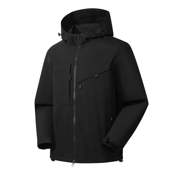Veste de ski casual avec capuche – Chaude, résistante aux intempéries et confortable