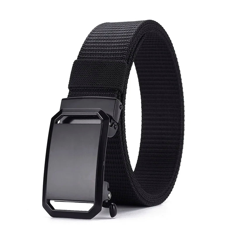 Ceinture homme en toile avec boucle automatique