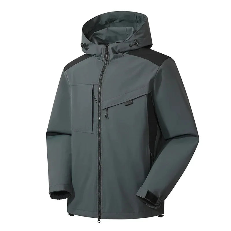 Veste de ski casual avec capuche – Chaude, résistante aux intempéries et confortable