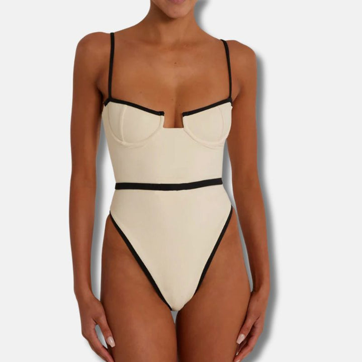 Maillot de Bain Une Pièce Élégant Femme