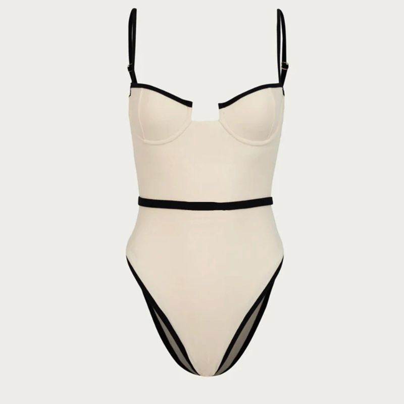 Maillot de Bain Une Pièce Élégant Femme