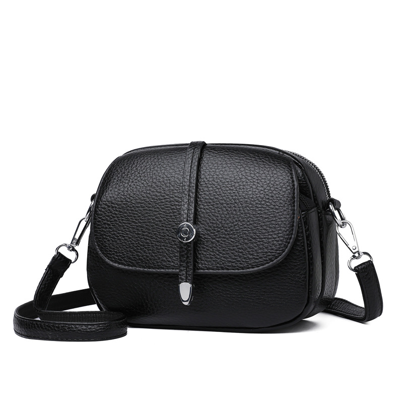 Sac bandoulière compact en similicuir souple – Élégant, léger et polyvalent