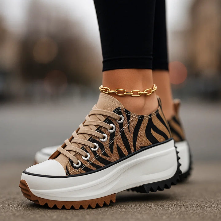 Baskets Femme à Plateforme – Confort Orthopédique et Style Urbain
