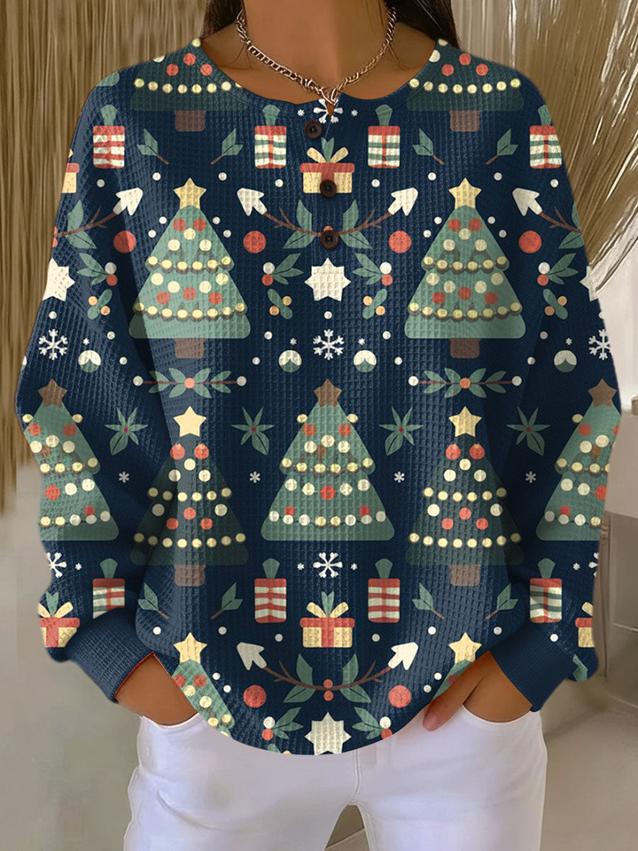 Pull Femme Chaud en Tricot Waffle | Confort &amp; Douceur