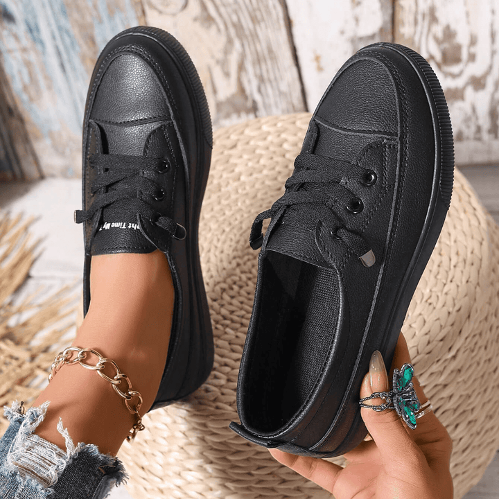 Chaussures Orthopédiques en Cuir à Lacets – Confort et Élégance