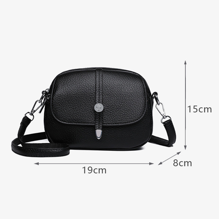 Sac bandoulière compact en similicuir souple – Élégant, léger et polyvalent